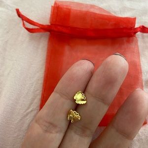 butterfly minimalist stud earrings